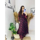 Червона шифонова сукня (С)