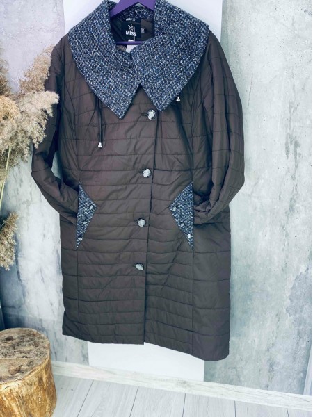 Класичне, зимове пальто пуховик