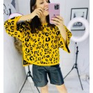 Розкішний светер оверсайз у леопардовому принті