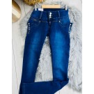 Жіночі сині джинси на ґудзиках (28,30)