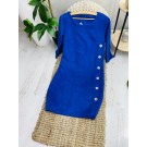 Жіноча класична синя сукня (50)