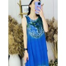 Синя шифонова сукня-сарафан