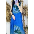 Синя шифонова сукня-сарафан