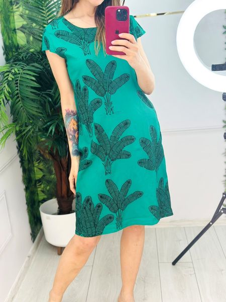 Жіноча літня зелена сукня (50)