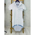 Легка сукня-сорочка з акцентним малюнком на грудях