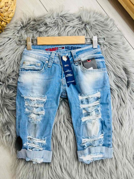Жіночі блакитні джинсові шорти (25)