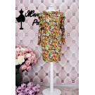 Літня яскрава сукня масло з капюшоном