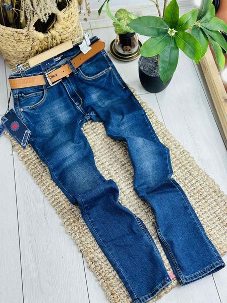 Чоловічі класичні сині джинси (32,33)