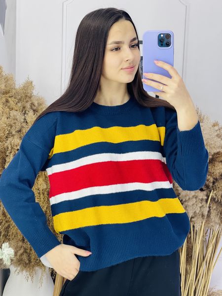 Стильний смугастий светр
