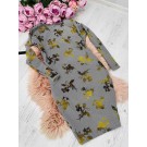 Ошатна сукня з оксамитовим напиленням