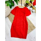 Жіноча класична червона сукня (50,54)