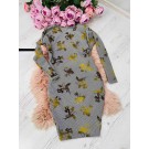 Ошатна сукня з оксамитовим напиленням