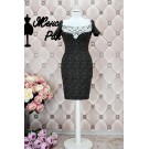 Шикарне плаття з вибитим малюнком 