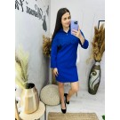Жіноча класична синя сукня (36,38)