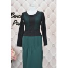 Шикарне смарагдове плаття в підлогу