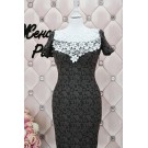 Шикарне плаття з вибитим малюнком 