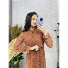 Шифонова помаранчева сукня (S,M)