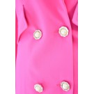 Рожевий піджак-кардиган з виточенними гудзиками