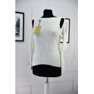 Тонкий светер з металевим покриттям оверсайз