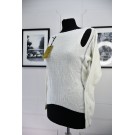 Тонкий светер з металевим покриттям оверсайз