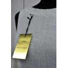 Тонкий светер з металевим покриттям оверсайз