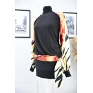 Комбінована сукня з напуском