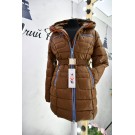 Зимова куртка-пальто з яскравими вставками