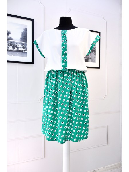 Яскрава комбінована сукня