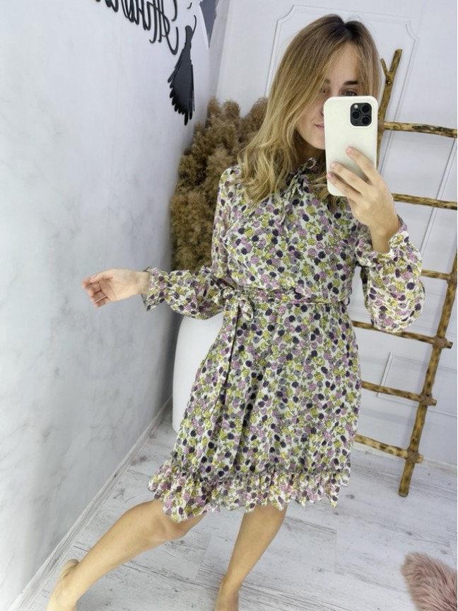 Квіткова шифонова сукня (S,M,L,ХL)